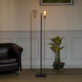 OTTELIEN Matte Black Floor Lamp