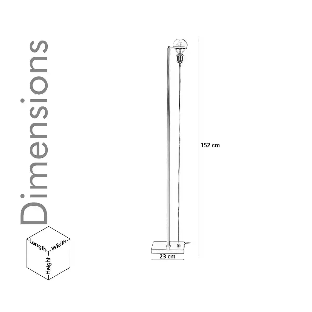 OTTELIEN Matte Black Floor Lamp